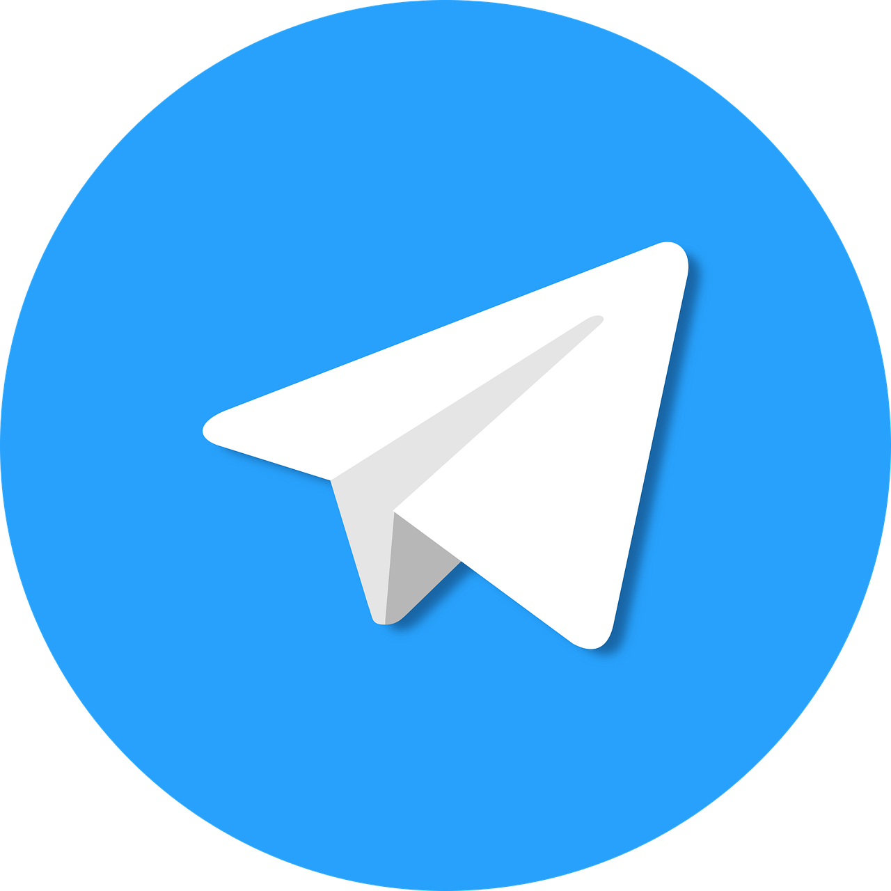 Экран телефона с Telegram-чатом